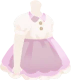 カジュアルフリルワンピース