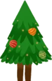 飾り付け待ちクリスマスツリー