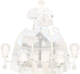 シャンデリアモチーフドレス