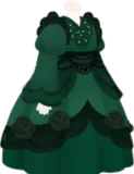 展示物のレプリカドレス・緑