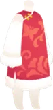 花柄のジャガードドレス