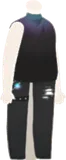 シンプルなブラックコーデ