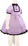 黒フリルのパープルワンピ