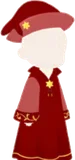 上質な帽子付きのローブ