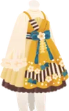 芥子色の和ロリィタワンピ