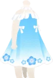 ネモフィラ柄グラデワンピース
