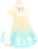 小花柄グラデワンピース・クチナシ