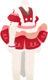 ラズベリーなエプロンワンピ