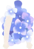 雨の日の紫陽花ワンピ