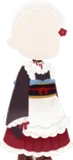 戌亥とこの和風喫茶のメイド服