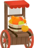 実を運ぶ荷車