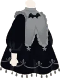 誇らしげな魔女のフリルワンピ