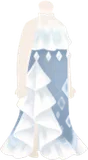 精霊の白銀ドレス