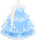 夜空に輝くドレス