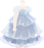 銀のきらめくドレス