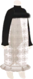 ツイードロングワンピ・白