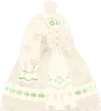 花柄カントリーワンピ・白