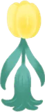 佇むチューリップ
