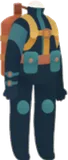スリムな潜水スーツ