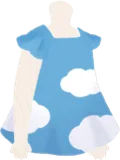 空柄のワンピース