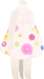 エディブルフラワーワンピ・白