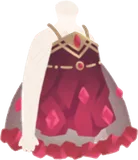 ガーネットのショートドレス
