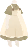 素朴なナチュラルシャツワンピ・緑