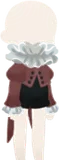 誘う少年の服・赤