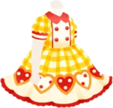 シェフ風レトロワンピース