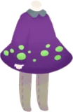 水玉キノコのワンピース