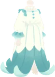 ヘムカールロングワンピ・白