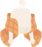 ブラウンふわふわストール