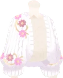 ケーブル編みカーディガン