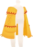 少しほつれた黄色い上着