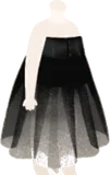 黒のコルセットチュール