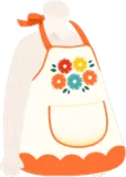 レトロなお花エプロン