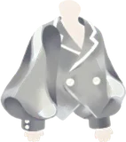 メタリックシルバーアウター