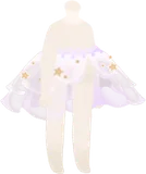 星のシフォンオーバースカート