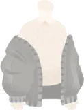 MODEグレーカーディガン