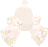 花の刺繍のストール