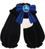 青宝石のアウター・黒袖