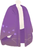 華やかな紫の羽織