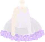 紫陽花オーバースカート
