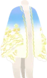 リンドウ柄の羽織