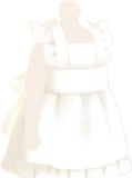 フリル付きホワイトエプロン