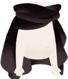 猟師の黒いマント