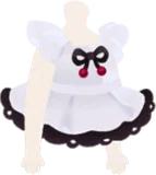 パティスリーのフリルエプロン