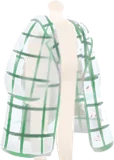 シースルーグリーンアウター