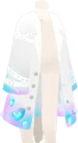 淡く光るコート・白