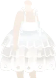 フリルのシアーチュールスカート